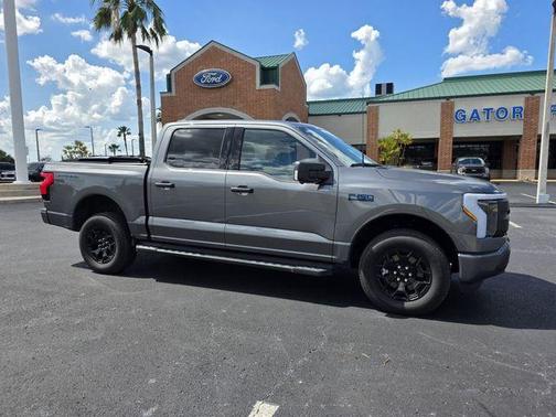 Gray Metallic 2025 Ford F-150 Lightning XLT