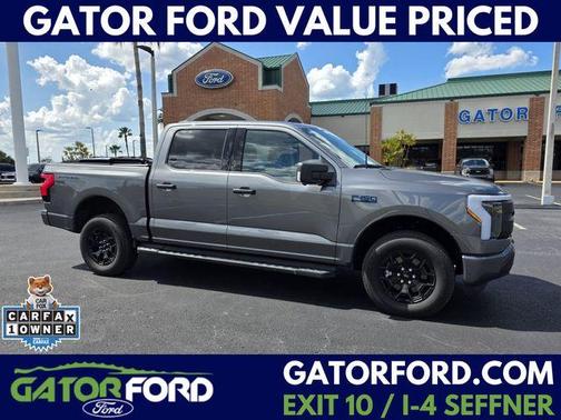 Gray Metallic 2025 Ford F-150 Lightning XLT