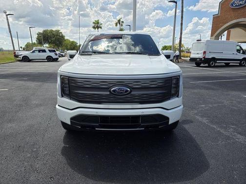 White Metallic 2023 Ford F-150 Lightning LARIAT
