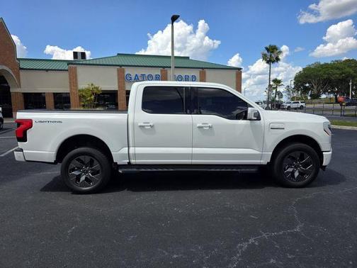 White Metallic 2023 Ford F-150 Lightning LARIAT