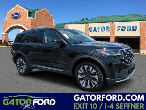 Black 2026 Ford Explorer Platinum
