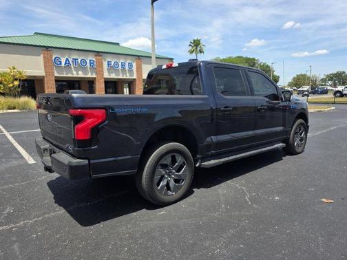 Antimatter Blue Metallic 2025 Ford F-150 Lightning Flash