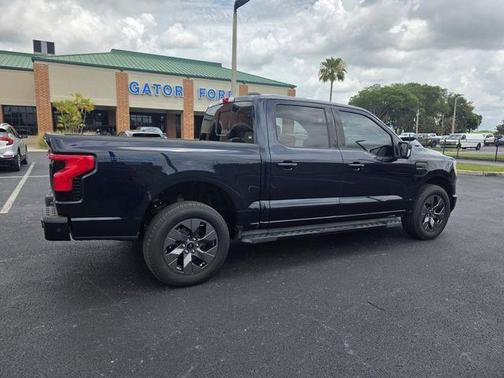 Antimatter Blue Metallic 2023 Ford F-150 Lightning LARIAT