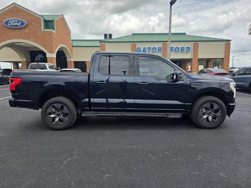 Antimatter Blue Metallic 2023 Ford F-150 Lightning LARIAT