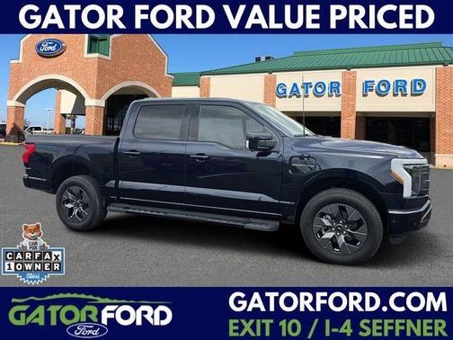 Antimatter Blue Metallic 2023 Ford F-150 Lightning LARIAT