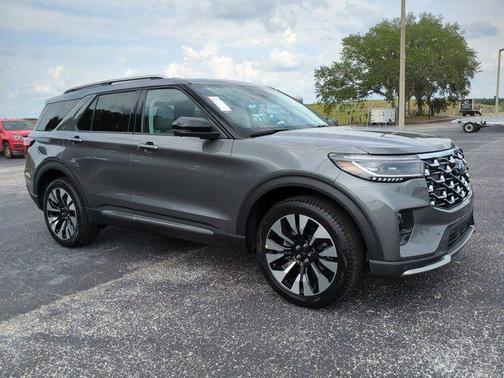 Gray 2026 Ford Explorer Platinum