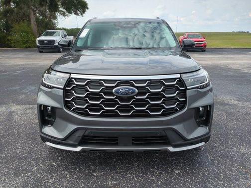 Gray 2026 Ford Explorer Platinum