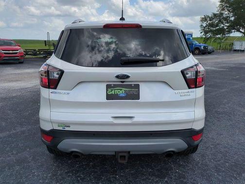 White Platinum Clearcoat Metallic 2017 Ford Escape Titanium