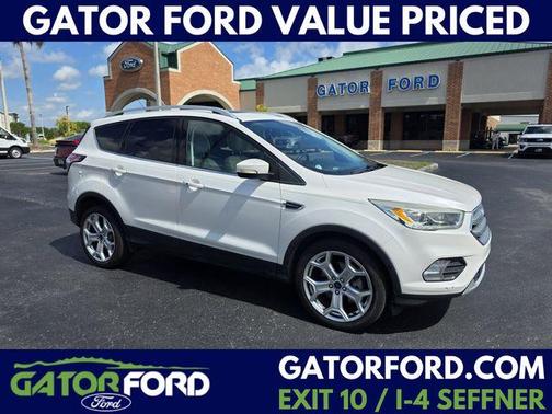 White Platinum 2017 Ford Escape Titanium