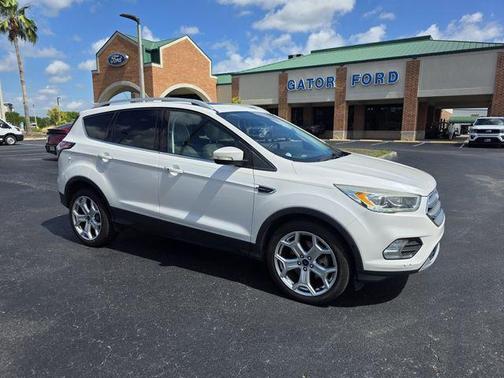 White Platinum 2017 Ford Escape Titanium