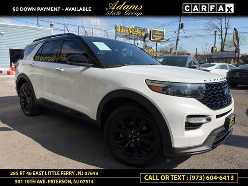Star White Metallic Tri-Coat 2020 Ford Explorer ST