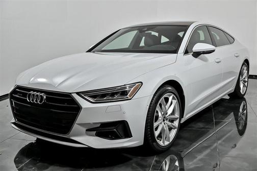 White 2022 Audi A7 55 Premium