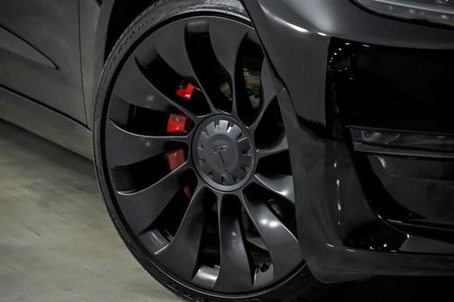 Solid Black 2022 Tesla Model 3 Performance