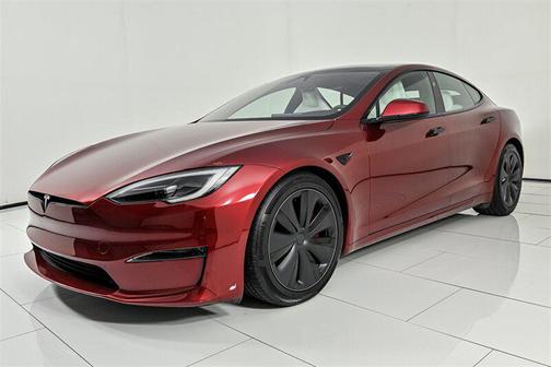 Ultra Red 2025 Tesla Model S Plaid