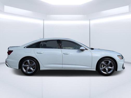 Glacier White Metallic 2024 Audi A6 55 Premium