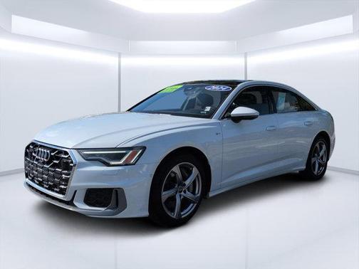 Glacier White Metallic 2024 Audi A6 55 Premium