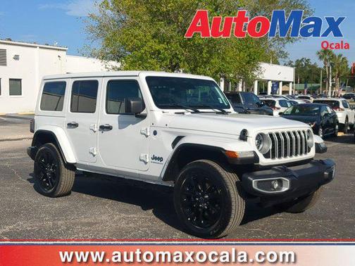 Bright White Clearcoat 2025 Jeep Wrangler 4xe Sahara
