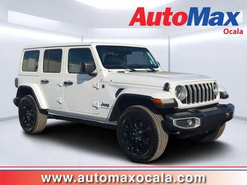 Bright White Clearcoat 2025 Jeep Wrangler 4xe Sahara