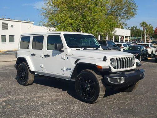 Bright White Clearcoat 2025 Jeep Wrangler 4xe Sahara