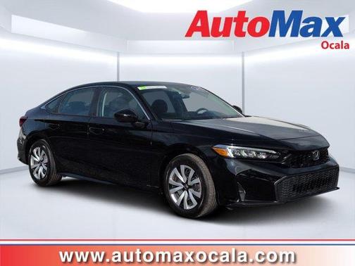 Crystal Black Pearl 2025 Honda Civic LX