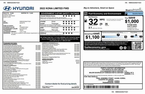 2022 Hyundai KONA Limited