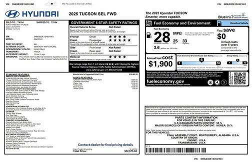 2025 Hyundai TUCSON SEL