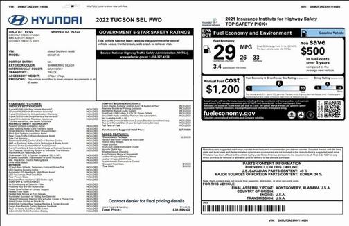 2022 Hyundai TUCSON SEL