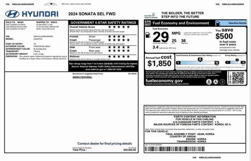 2024 Hyundai SONATA SEL