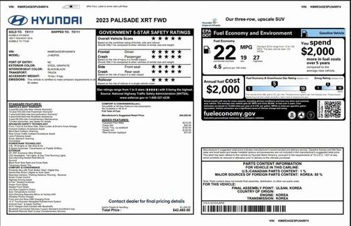2023 Hyundai PALISADE XRT