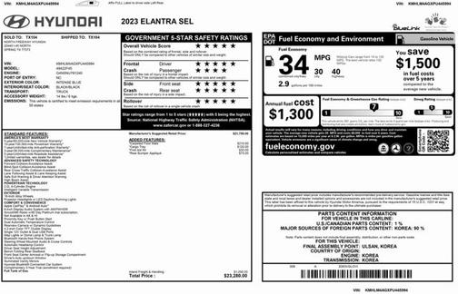 2023 Hyundai ELANTRA SEL