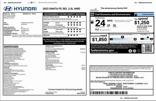 2023 Hyundai SANTA FE SEL