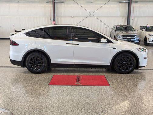 Pearl White Multi-Coat 2022 Tesla Model X Plaid Tri Motor All-Wheel Drive