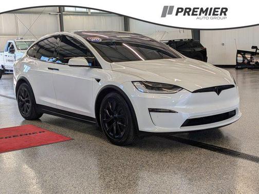 Pearl White Multi-Coat 2022 Tesla Model X Plaid Tri Motor All-Wheel Drive