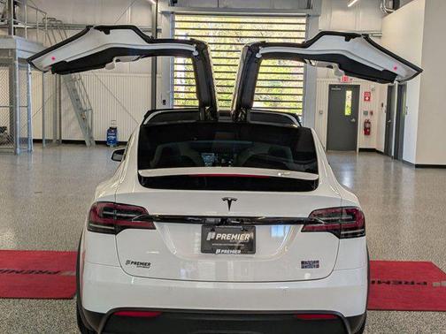 Pearl White Multi-Coat 2022 Tesla Model X Plaid Tri Motor All-Wheel Drive