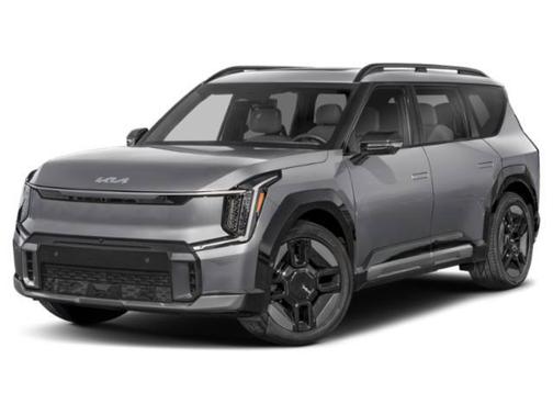 Ivory Silver Matte 2024 Kia EV9 GT-Line