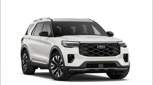 White 2026 Ford Explorer Platinum