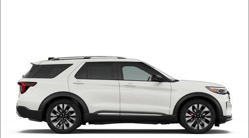 White 2026 Ford Explorer Platinum