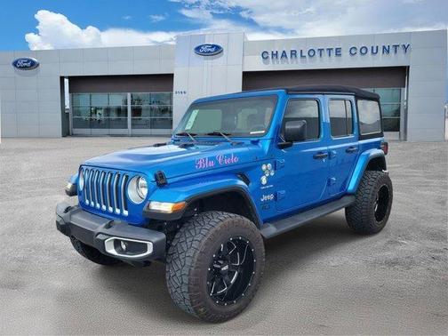 Hydro Blue Pearl 2023 Jeep Wrangler Sahara