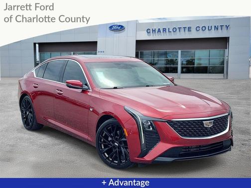 Radiant Red 2025 Cadillac CT5 Premium Luxury RWD