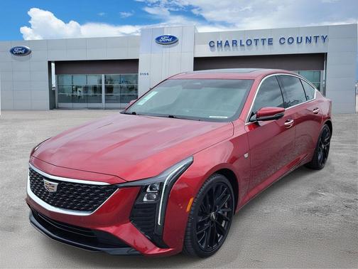 Radiant Red 2025 Cadillac CT5 Premium Luxury RWD