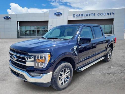 Antimatter Blue Metallic 2022 Ford F-150 Lariat