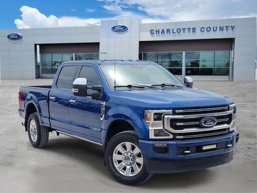Blue Metallic 2022 Ford F-350 Platinum