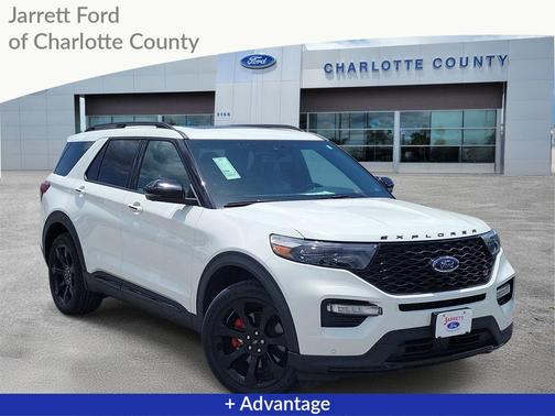 White Metallic 2022 Ford Explorer ST