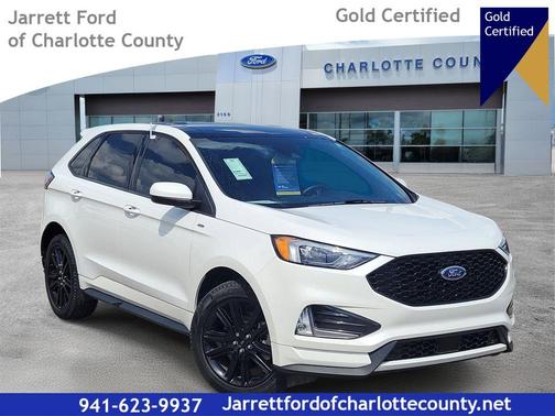 White Metallic 2024 Ford Edge ST Line