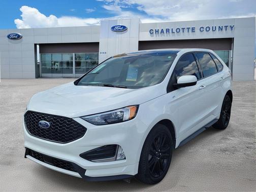 White Metallic 2024 Ford Edge ST Line