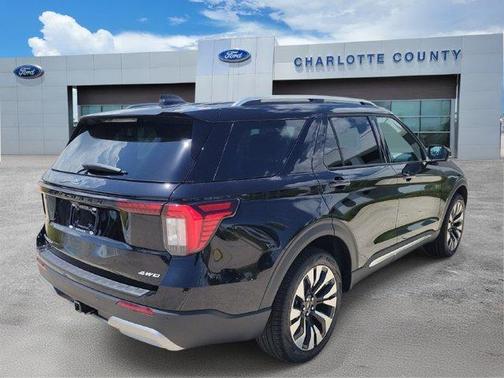 Agate Black Metallic 2026 Ford Explorer Platinum