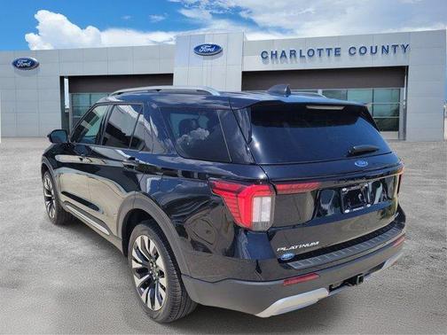 Agate Black Metallic 2026 Ford Explorer Platinum