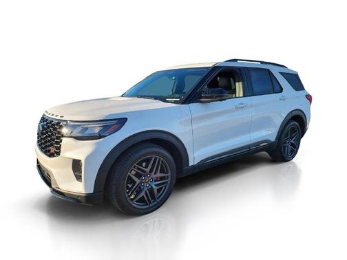 White Metallic 2025 Ford Explorer ST