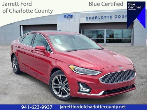 Red Metallic 2020 Ford Fusion Hybrid Titanium
