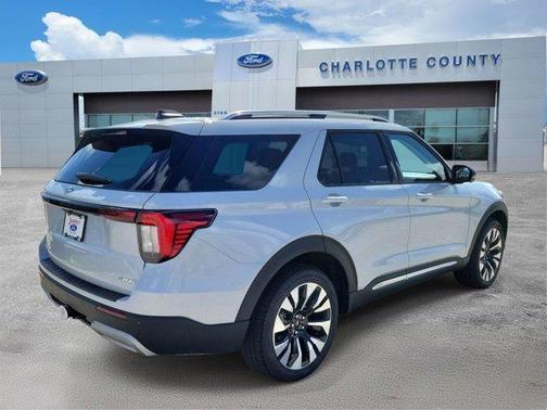 Space White Metallic 2026 Ford Explorer Platinum